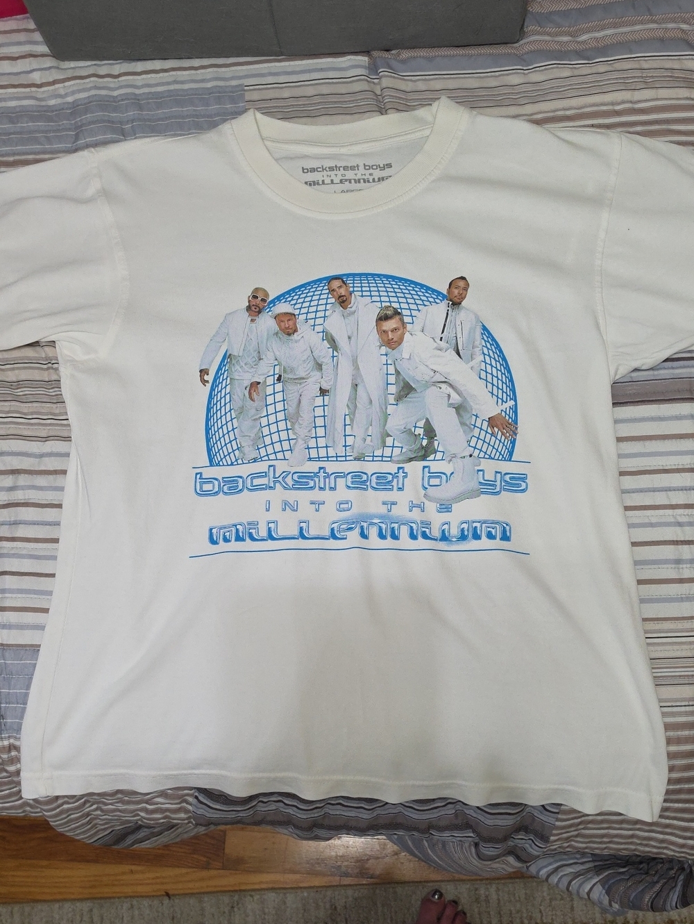 Backstreet Boys White 'Into The Millennium' Graphic Tee - Summer Dates